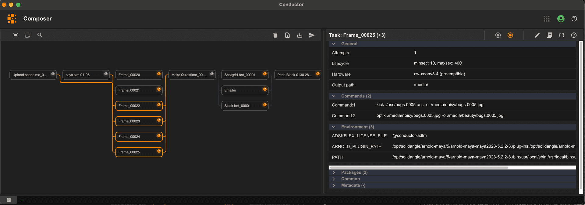 Desktop app composer view
